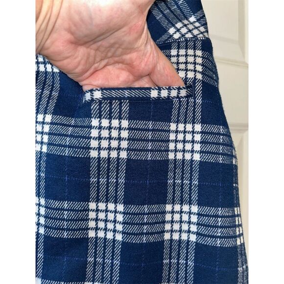 Tuckernuck Women's A-Line Plaid Skort Blue Knee Length Size S - Picture 8 of 8